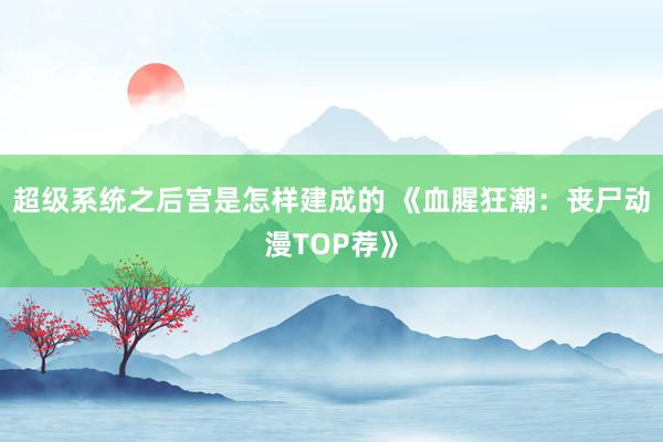超级系统之后宫是怎样建成的 《血腥狂潮：丧尸动漫TOP荐》