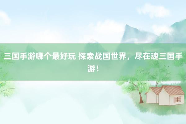 三国手游哪个最好玩 探索战国世界，尽在魂三国手游！
